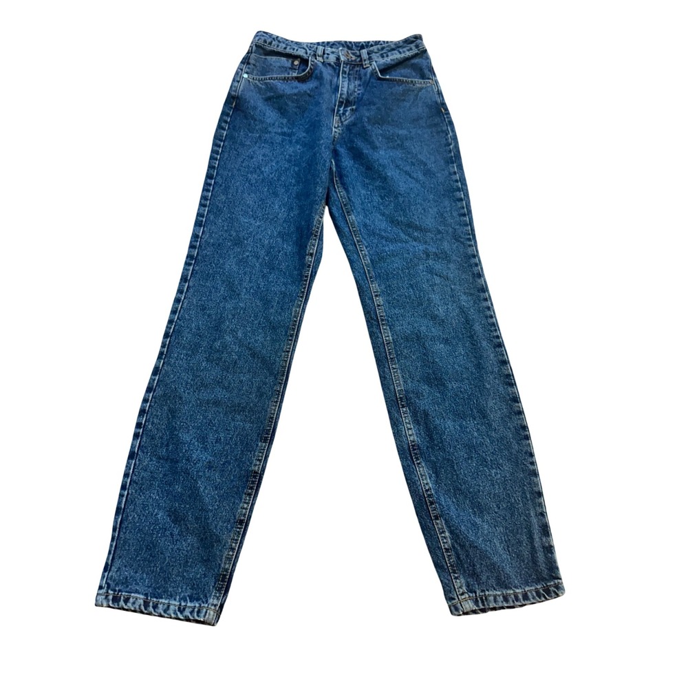 The Ragged Priest Dolls Kill Jeans Dark Blue High Rise Straight Leg Size 28